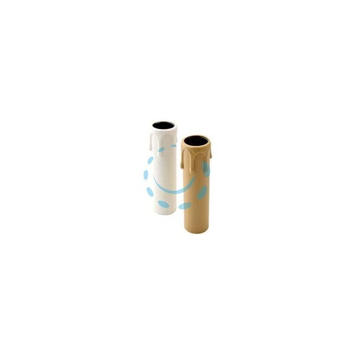 GUSCIO CANDELA CON GOCCE E14 CON PORTALAMPADA INCLUSO - ø mm.26x65h. - colore antico