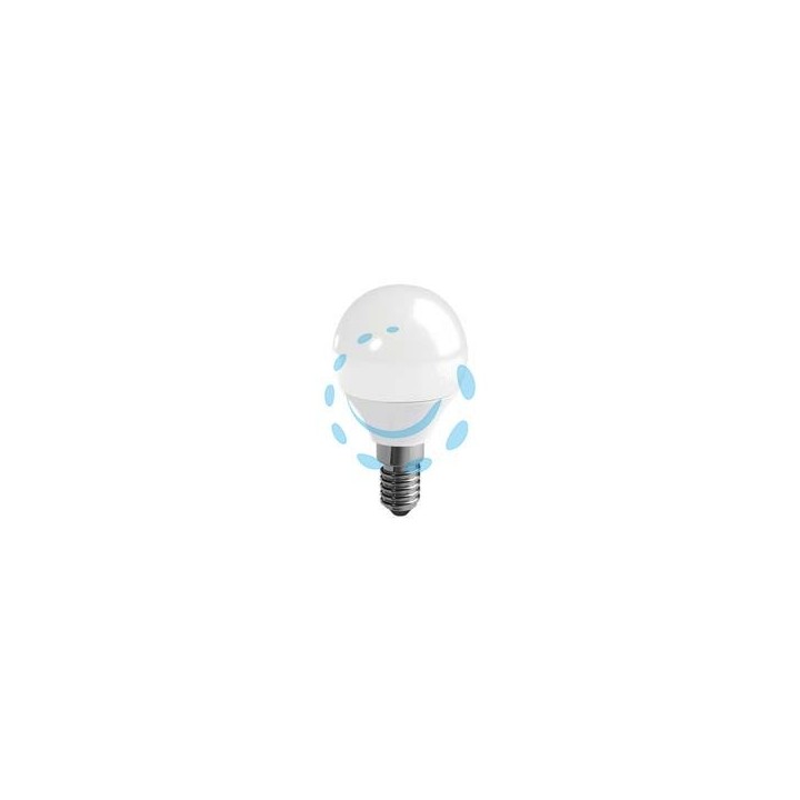 LAMPADA LED SFERA OPALE E14 - 3w - E14 - 4000°K naturale - 250 lm - 210°