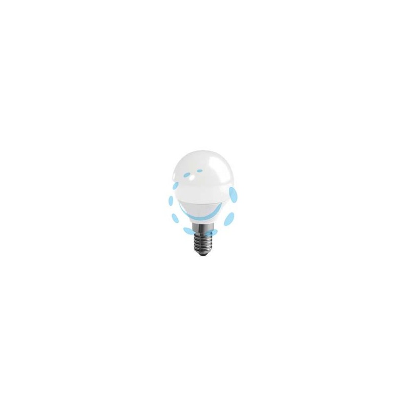LAMPADA LED SFERA OPALE E14 - 3w - E14 - 6500°K fredda - 250 lm - 210°
