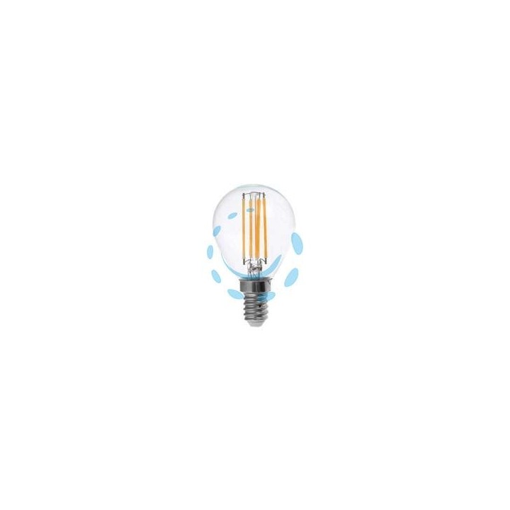 LAMPADA FILO LED SFERA CHIARA E14 - 4w - E14 - 2700°K calda - 470 lm - 320°