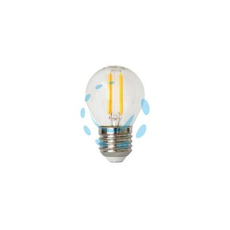 LAMPADA FILO LED SFERA CHIARA E27 - 4w - E27 - 2700°K calda - 470 lm - 320°