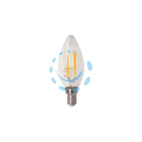 LAMPADA FILO LED OLIVA CHIARA E14 - 4w E14 - 2700°K calda - 470lm - 320°