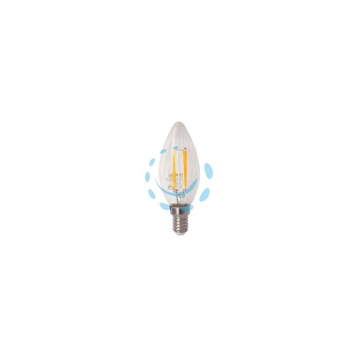 LAMPADA FILO LED OLIVA CHIARA E14 - 4w E14 - 2700°K calda - 470lm - 320°