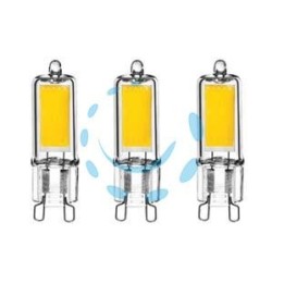 LAMPADA LED BISPINA G9 SET 3 PEZZI - 2w - G9 - 2700°K CALDA - 200 LUMEN 240°