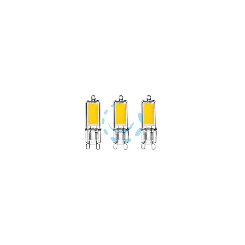 LAMPADA LED BISPINA G9 SET 3 PEZZI - 2w - G9 - 2700°K CALDA - 200 LUMEN 240°