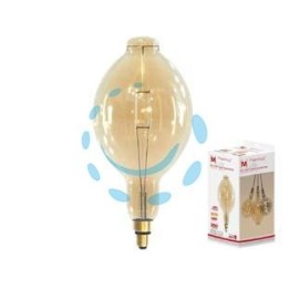 LAMPADA A BULBO GIGANTE LED VINTAGE E27 - 4w - 2200°K calda - 350 lm - 180x380h