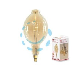 LAMPADA A BULBO GIGANTE LED VINTAGE E27 - 4w - 2200°K calda - 350 lm - 180x380h
