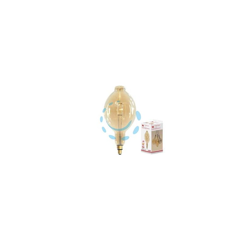 LAMPADA A BULBO GIGANTE LED VINTAGE E27 - 4w - 2200°K calda - 350 lm - 180x380h