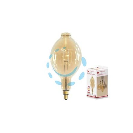 LAMPADA A BULBO GIGANTE LED VINTAGE E27 - 4w - 2200°K calda - 350 lm - 180x380h