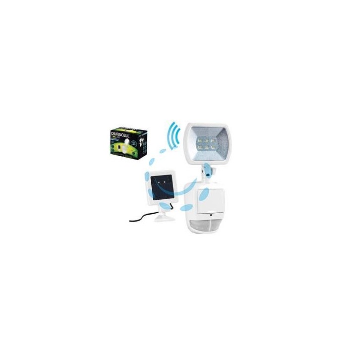 PROIETTORE SOLARE LED CON SENSORE - mm.281x128x50 - 120 lumen 