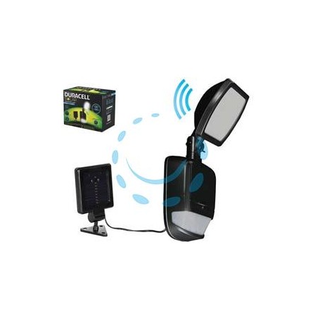 FARETTO REGOLABILE SOLARE LED CON SENSORE - mm.386x128x50 - 120 lumen 