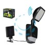 FARETTO REGOLABILE SOLARE LED CON SENSORE - mm.386x128x50 - 120 lumen 
