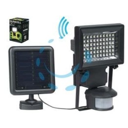 PROIETTORE SOLARE LED CON SENSORE - mm.124x45x170h. - 400 lumen 