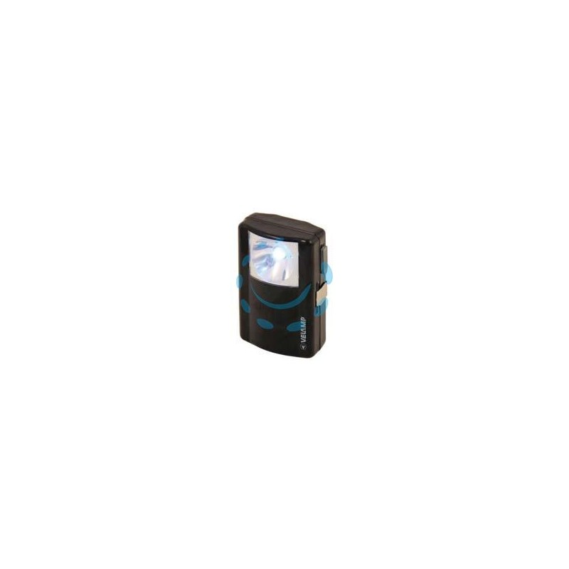 TORCIA PIATTA A LED IN METALLO - 0,5w - 40 lumen - mm70x40x112h.