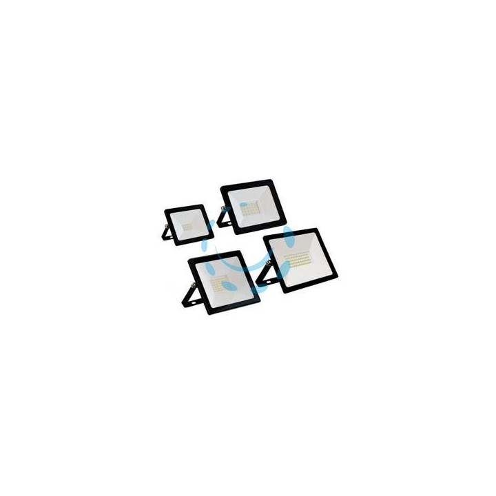 PROIETTORE LED IP65 NERO - 10w - 4000°K naturale - 800 lm - 98x30x70h