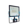 PROIETTORE LED C/SENSORE CREPUSCOLARE DI MOVIMENTO IP44 NERO - 50w PIR - 4000°K naturale - 4000lm - 178x48x225h