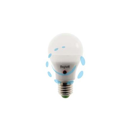 LAMPADA LED GOCCIA SAVING SENSOR CON SENSORE CREPUSCOLARE E27 - 12w - 4000°K naturale - 1300 lm - 65x124h