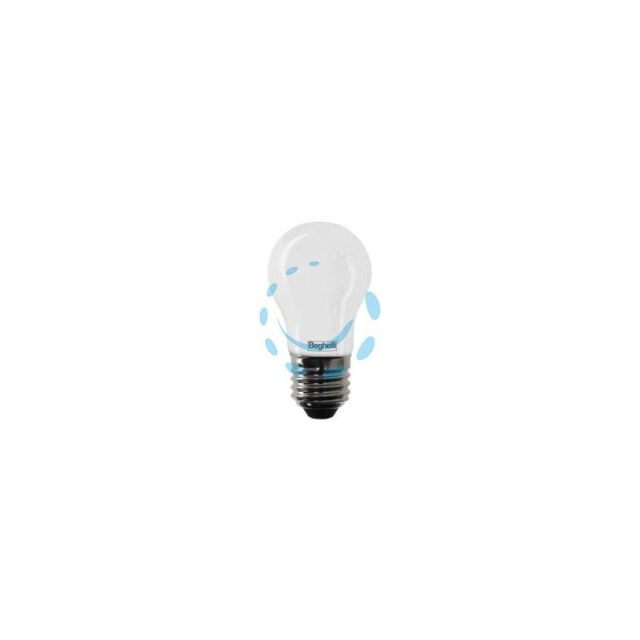 LAMPADA LED SFERA TUTTOVETRO E27 - 6w - 3000°K calda - 600 lm - 45x73h