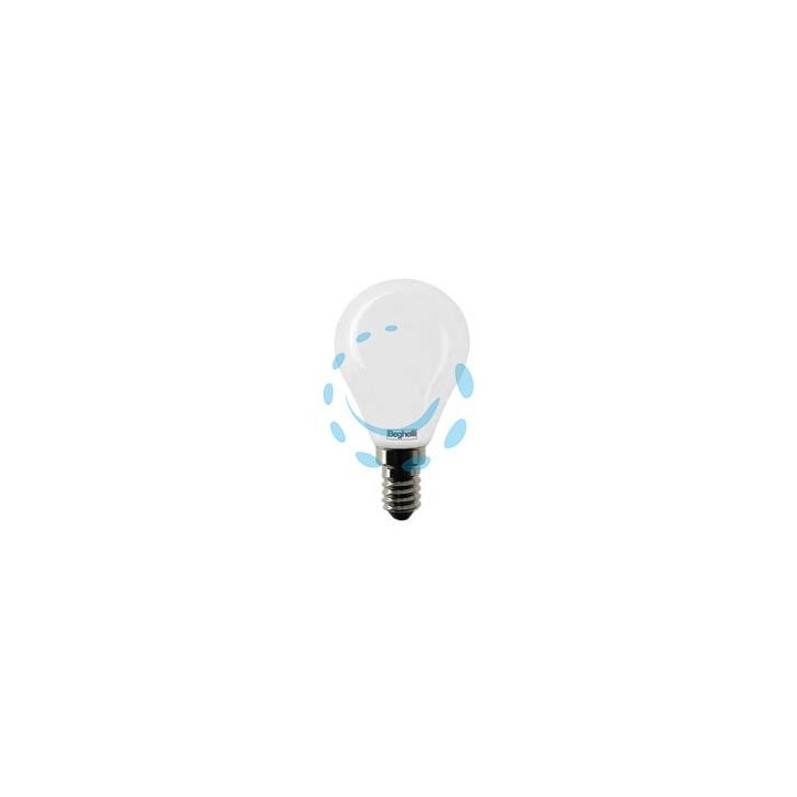 LAMPADA LED SFERA TUTTOVETRO E14 - 5w - 4000°K naturale - 600 lm - 45x80h