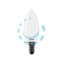LAMPADA LED OLIVA TUTTOVETRO E14 - 5w - 3000°K calda - 600 lm - 32x102h