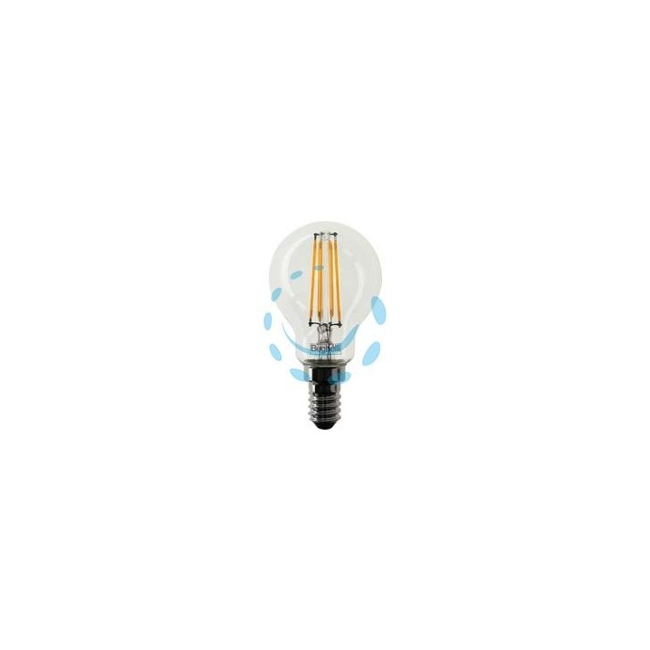 LAMPADA FILO LED SFERA ZAFIRO E14 - 4w - 4000°K naturale - 470 lm - 45x84h