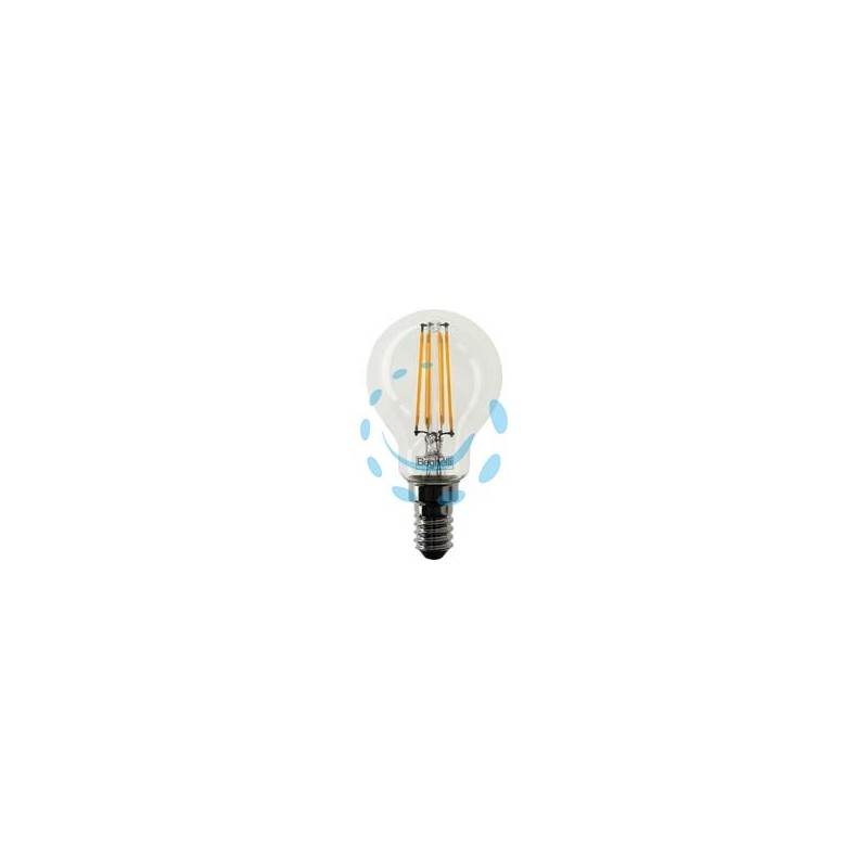 LAMPADA FILO LED SFERA ZAFIRO E14 - 6w - 2700°K calda - 810 lm - 45x78h