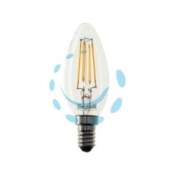LAMPADA FILO LED OLIVA ZAFIRO E14 - 6w - 4000°K naturale - 810 lm - 35x98h