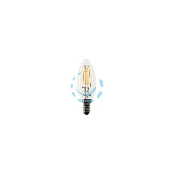 LAMPADA FILO LED OLIVA ZAFIRO E14 - 6w - 4000°K naturale - 810 lm - 35x98h