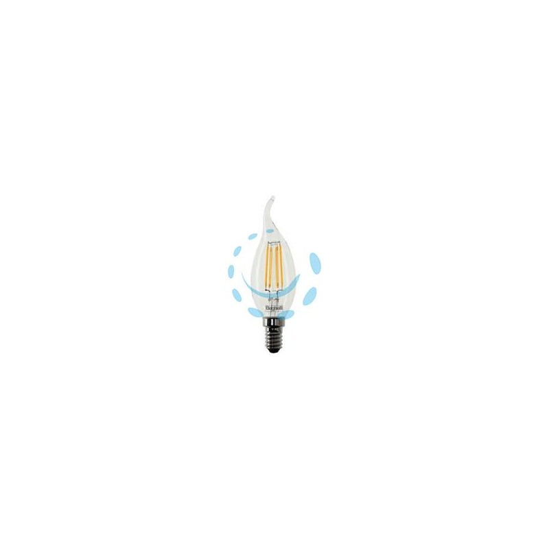 LAMPADA FILO LED COLPO DI VENTO ZAFIRO E14 - 4w - 2700°K calda - 470 lm - mm.35x122h