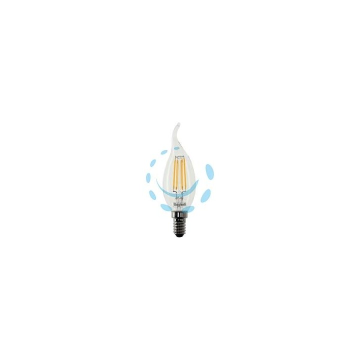 LAMPADA FILO LED COLPO DI VENTO ZAFIRO E14 - 4w - 2700°K calda - 470 lm - mm.35x122h