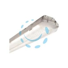 PLAFONIERA STAGNA SENZA TUBI LED SAVING STAGNA - 2 tubi da 9w - mm.674x121x82h