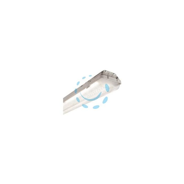 PLAFONIERA STAGNA SENZA TUBI LED SAVING STAGNA - 2 tubi da 9w - mm.674x121x82h