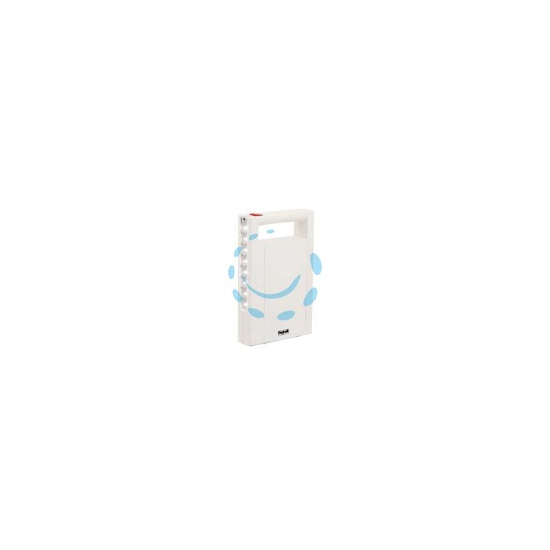 LAMPADA PORTATILE ANTI BLACK-OUT RICARICABILE LED ILLUMINA - 8 luci da 7LM - 4000°K naturale -mm.125x193x36h.