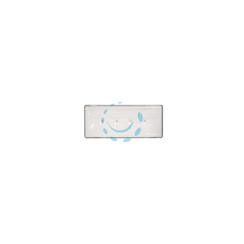 LAMPADA EMERGENZA LED DA PARETE E DA INCASSO STILE + - 11w - 4000°K naturale - mm.280x46X119h