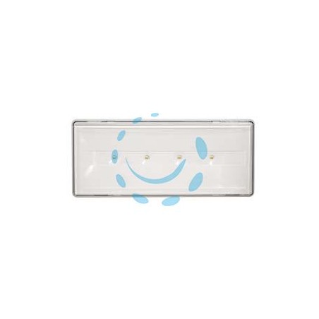 LAMPADA EMERGENZA LED DA PARETE E DA INCASSO STILE + - 11w - 4000°K naturale - mm.280x46X119h