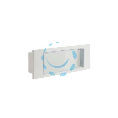 LAMPADA EMERGENZA LED DA PARETE E DA INCASSO STELE IN - 11w - 4000°K naturale - mm.292x55.5x102h. 