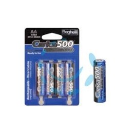 PILA STILO CARICA500 (AA) - 1,2v 1500 mAh blister da 4 pezzi