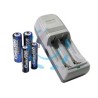 CARICATORE PER 2 BATTERIE CON PZ. 2 "AA" E PZ. 2 "AAA" CARICA500 