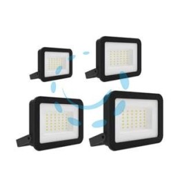 PROIETTORE LED IP65 NERO - 20w - 4000°K naturale - 2000 lm