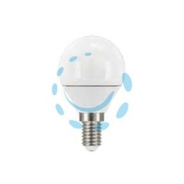 LAMPADA LED SFERA OPALE E14 - 5.4w - 4000°K natur. - 470 lm - 240° - 45x78h
