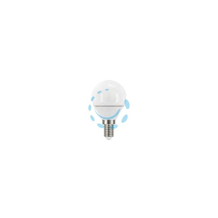 LAMPADA LED SFERA OPALE E14 - 7.5w - 2700°K calda - 806 lm - 220° - 45x86h