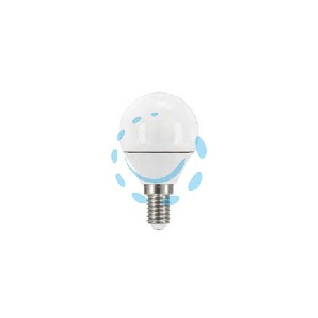 LAMPADA LED SFERA OPALE E14 - 7.5w - 6500°K fredda - 806 lm - 220°- 45x86h