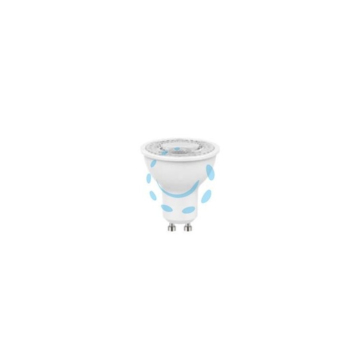 LAMPADA SPOT LED GU10 - 4.2w - 2700°K calda - 370 lm - 50x54h - 36°
