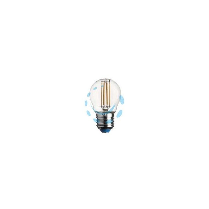 LAMPADA FILO LED SFERA STICK E27 - 6w - 2700°K calda - 806 lm - 45x78h