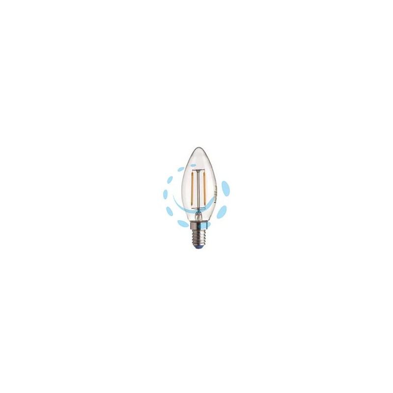 LAMPADA FILO LED OLIVA STICK E14 - 4.5w - 2700°K calda - 470 lm - 35x97h