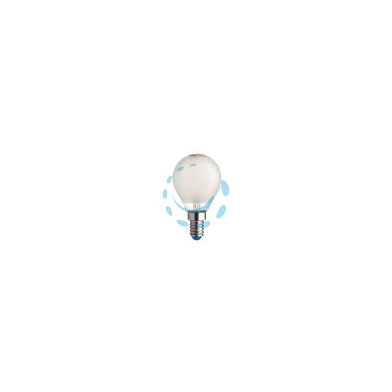 LAMPADA FILO LED SFERA STICK SATINATA E14 - 4.5w - 4000°K naturale - 470 lm - 45x80h