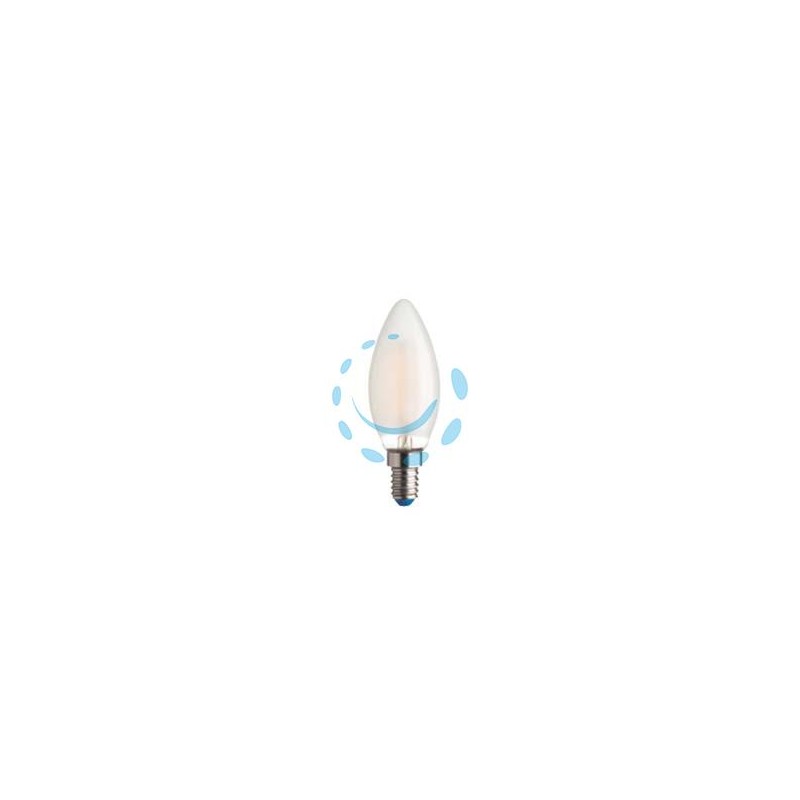 LAMPADA FILO LED OLIVA STICK SATINATA E14 - 4.5w - 2700°K calda - 470 lm - 35x97h