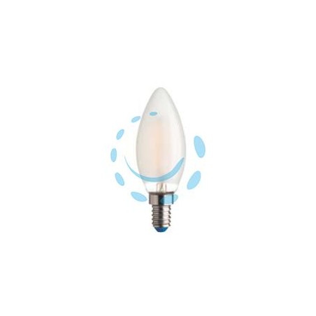 LAMPADA FILO LED OLIVA STICK SATINATA E14 - 4.5w - 4000°K naturale - 470 lm - 35x97h