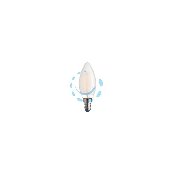 LAMPADA FILO LED OLIVA STICK SATINATA E14 - 4.5w - 4000°K naturale - 470 lm - 35x97h