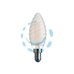 LAMPADA FILO LED TORTIGLIONE STICK SATINATA E14 - 4.5w - 4000°K naturale - 470 lm - 35x97h